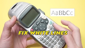 Hot to Fix Dymo LetraTag Printing White Lines & Faded Labels