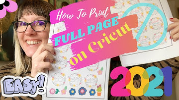 How to Waste Less Space Printing a Full Page On Cricut | EASY! 2021 Version
