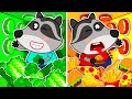 Don&#39;t eat so many burgers Racoony - Raccoons Learns Healthy Food Choices