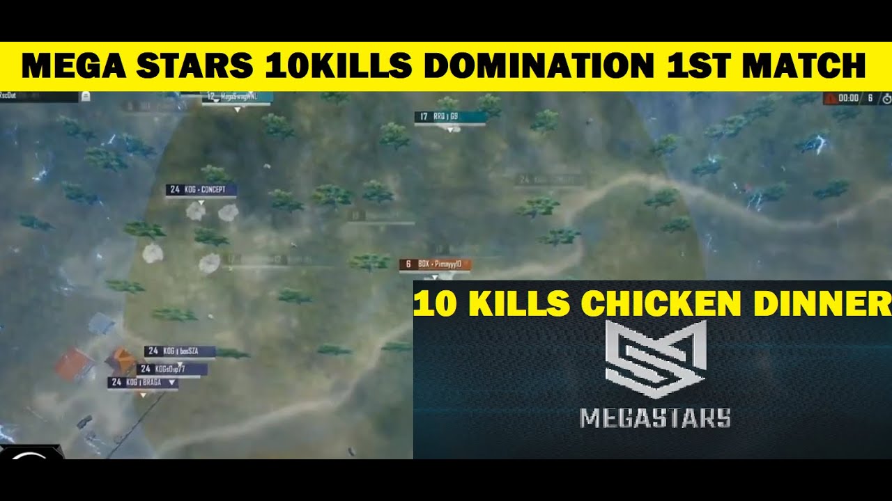 MEGASTARS 10 KILLS DOMINATION 1ST MATCH PMWL  SEASON ZERO