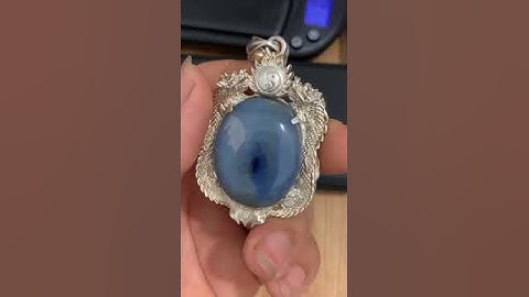 Giao lưu mặt Dây Chuyền saphire xanh lên bạc sáng đẹp giá 3.6 triệu #ruby #gem #love #music