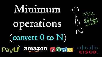 Find minimum operations