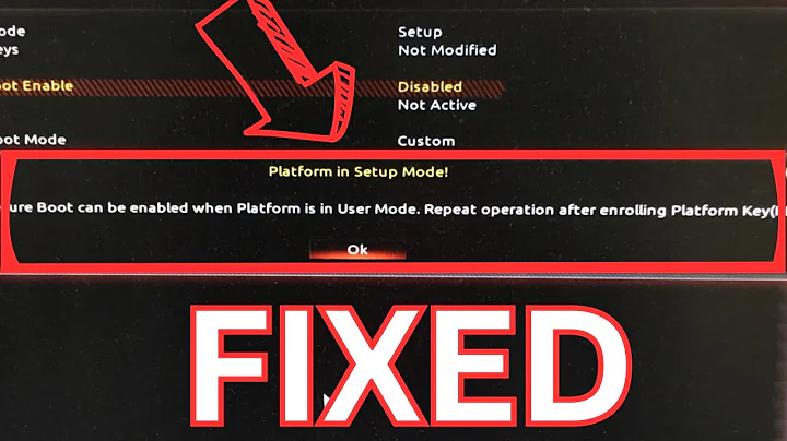 Fix: Secure Boot Can Be Enabled When System in User Mode Gigabyte | MSI | Asrock