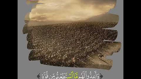 ولا يحسبن الذين كفروا سبقوا ) سورة الأنفال بصوت الشيخ محمد المحيسني