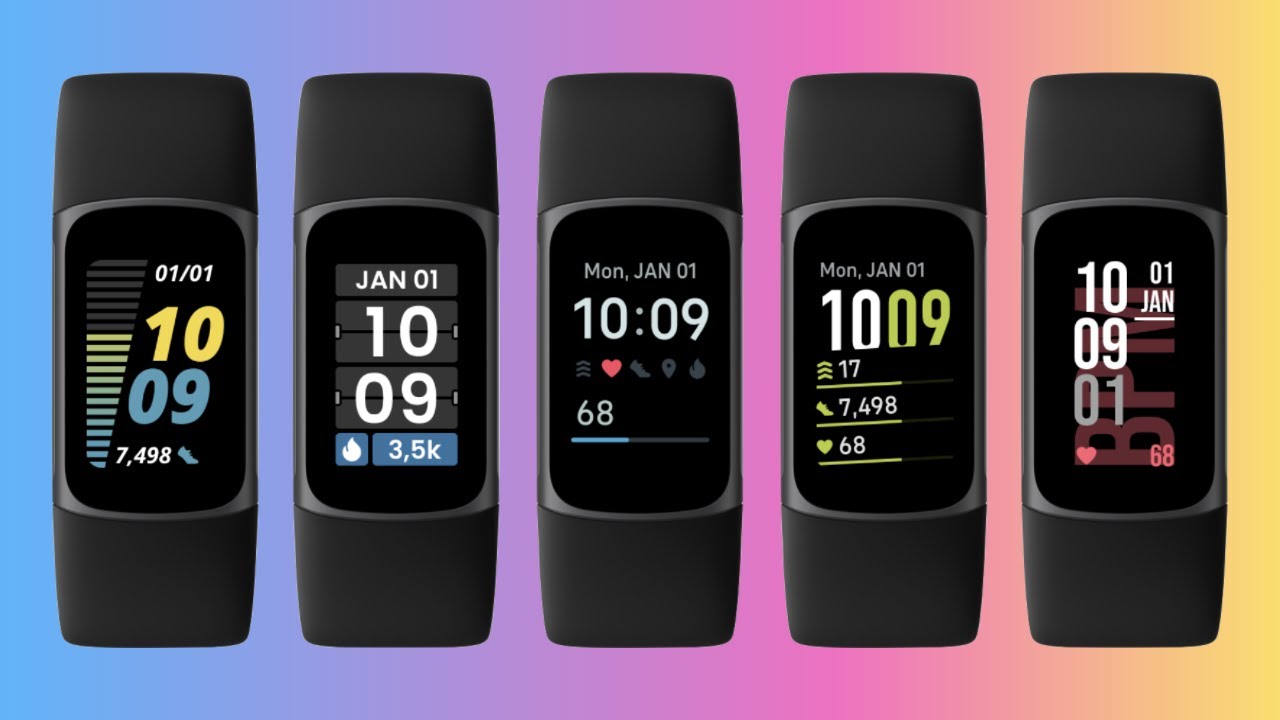 Fitbit Charge 5 Clock Faces (See All 23 in Actual Use) 