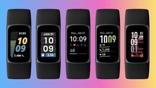 Fitbit Charge 5 Clock Faces (See All 23 in Actual Use)