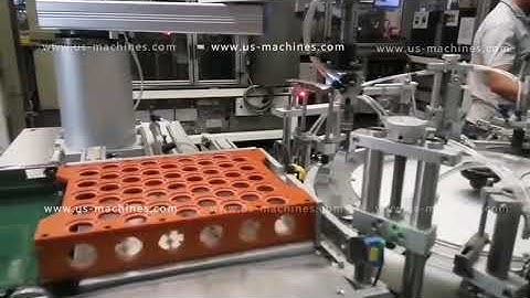 Tray by tray robot hand sorting feeding rotary vertical automatic cartoning machine encasing line