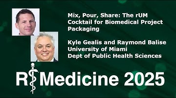 Mix, Pour, Share: The rUM Cocktail for Biomedical Project Packaging