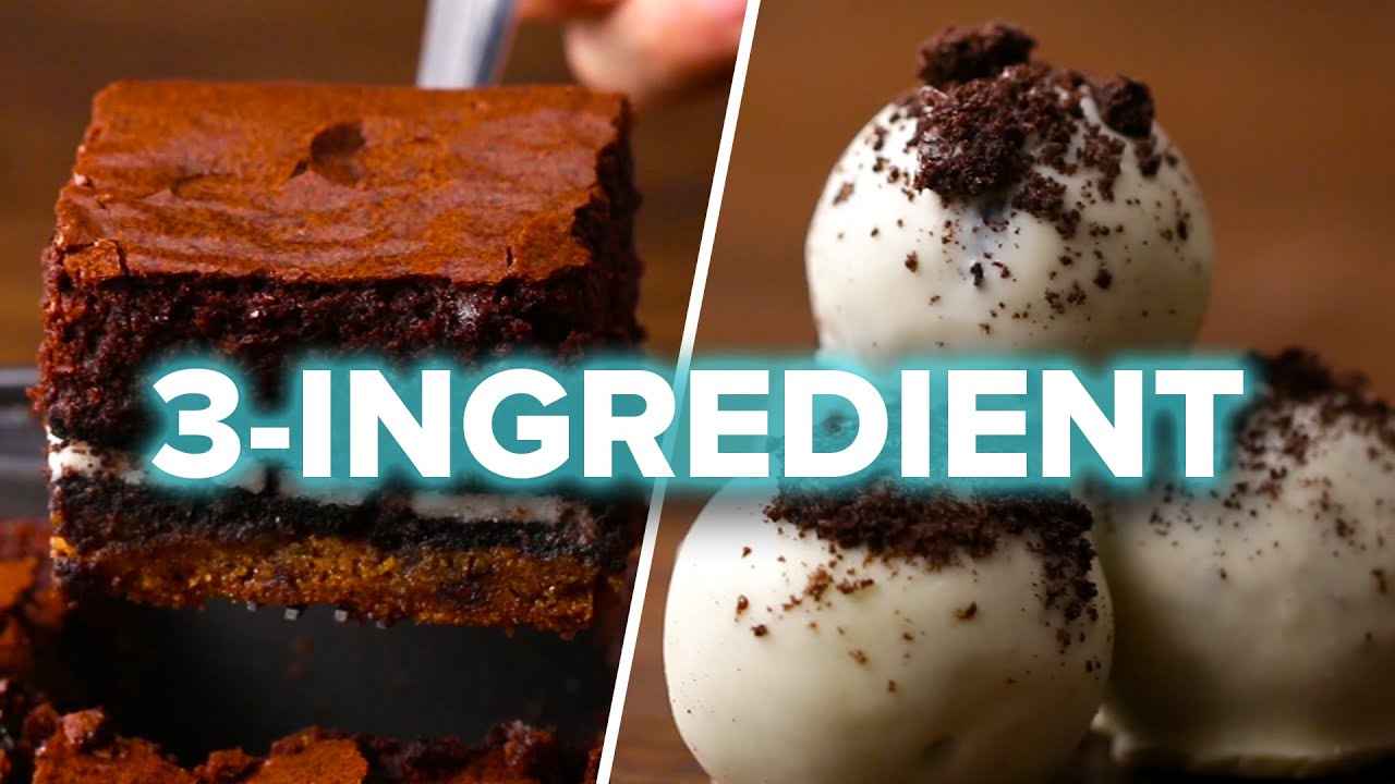 9 Easy 3 Ingredient Desserts Youtube