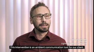 Short version: Fortum HQ Transition Tunnel - Interactive Lighting Installation