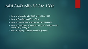 How to Integrate MDT with SCCM and Deploy UDI Based Task Sequence Harender Jangra