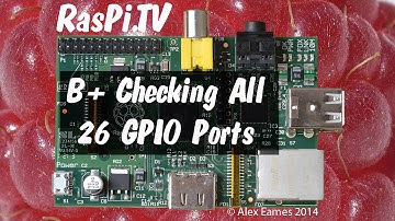 Raspberry Pi B+ GPIO port testing