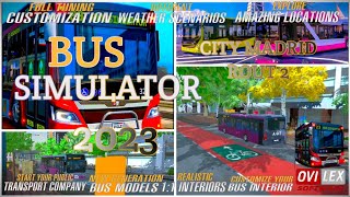 Bus Simulator 2023 By Ovilex Software 1.2 | New Bus Driving Game | Madrid City | Rout 2 screenshot 4