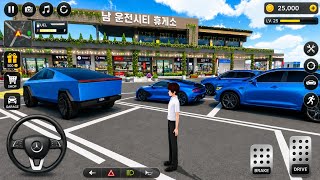All Blue car park in the rest area #3ddrivingclass#cargame screenshot 3