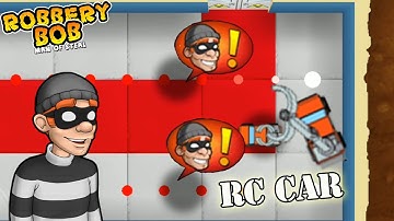 Robbery Bob 1 - Bonus - Using RC CAR Vs Knight Bob - Gameplay Perfect All Levels - P16