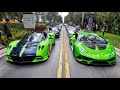 SUPERCAR CHAOS! Pagani Huayra &amp; Bugatti Chiron LOUD Exit – Supercar Saturday