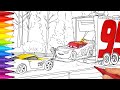 Lightning McQueen&#39;s Apology To Cruz Ramirez in CARS 3 - Drawing and Coloring Pages | Tim Tim TV