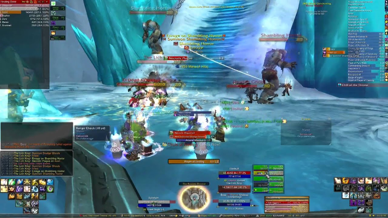 Dark Corruption Cenarius - First Phase 2 Wipe on Lich King 10 Man