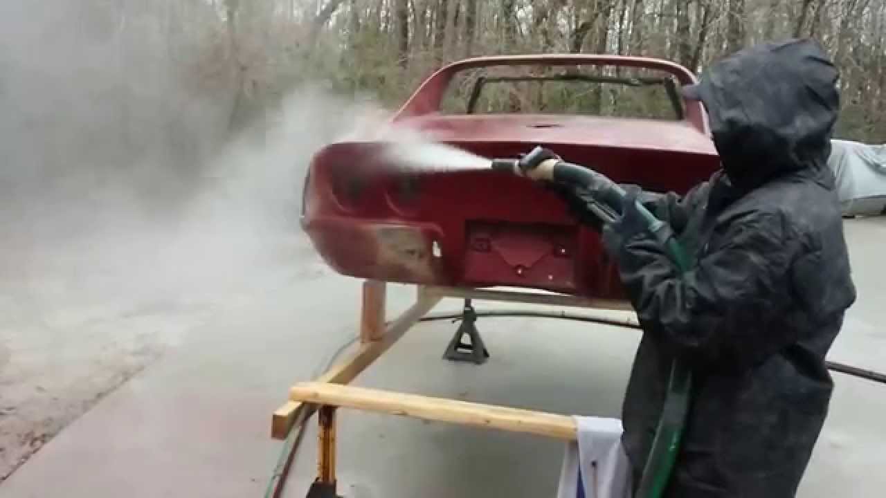 Dustless blasting a 1971 Corvette YouTube
