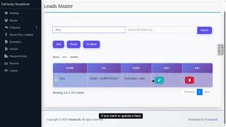 GoFinicky SmartDesk | How to Manage Leads with Leads Master