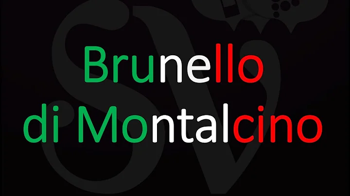 How to Pronounce Brunello di Montalcino? Italian W...