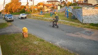 Acidente com bicicleta elétrica