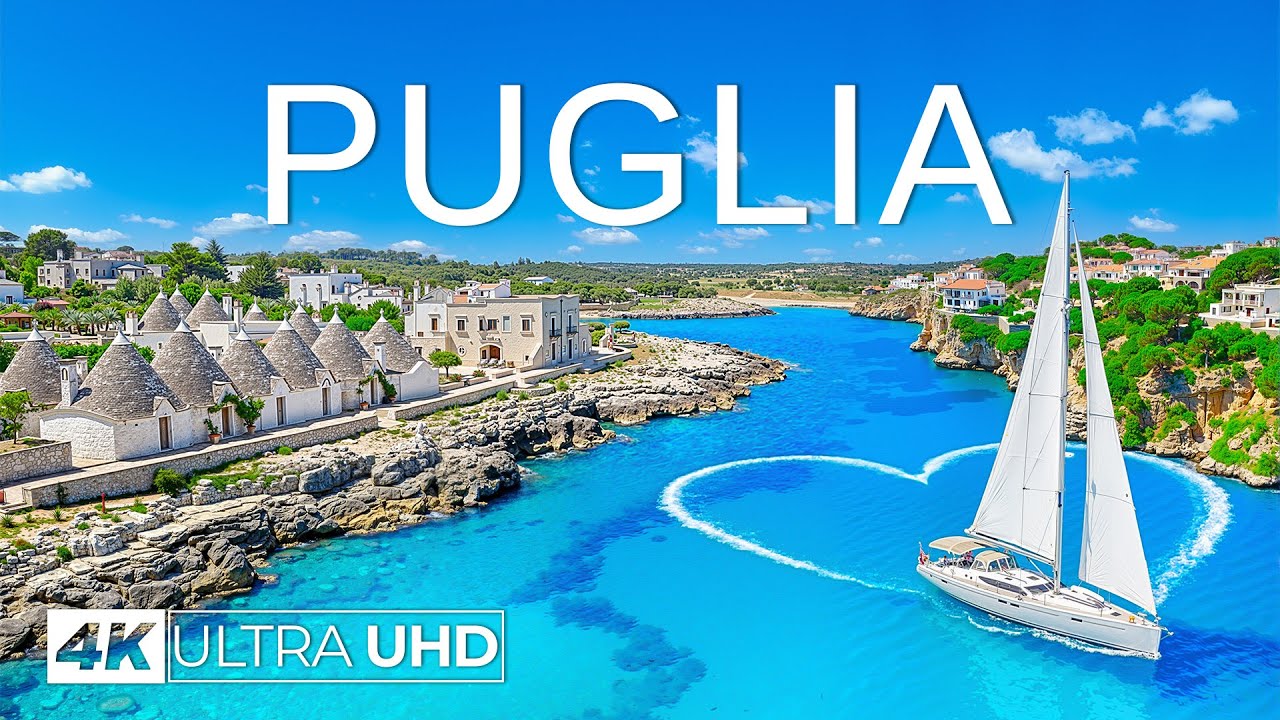 [4K] Puglia 2026 🇮🇹 Golden Beaches, Lush Hills & Coastal Villages Aerial Views | 4K Drone Views