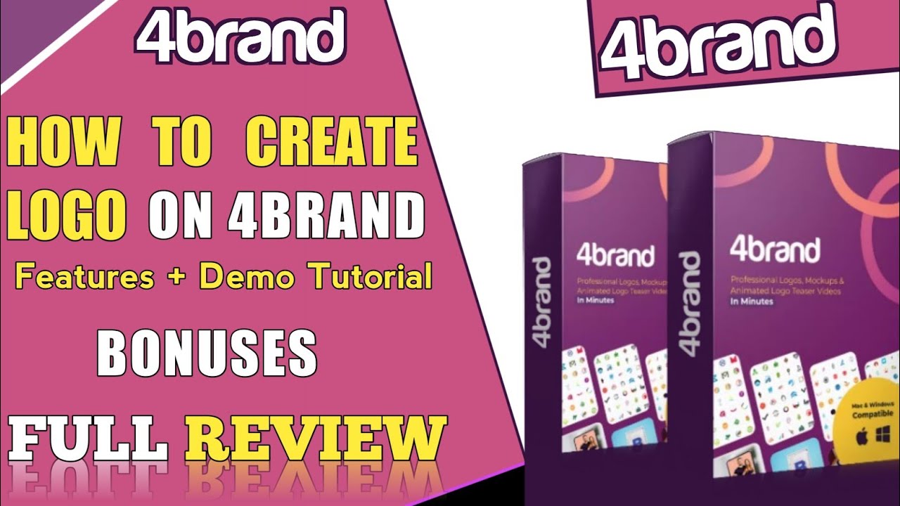 4brand Review | How To Create Logo On 4Brand | 4Brand Software Demo | 4Brand Bonuses |