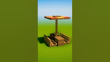 Picnic Table Build in Minecraft! #shorts