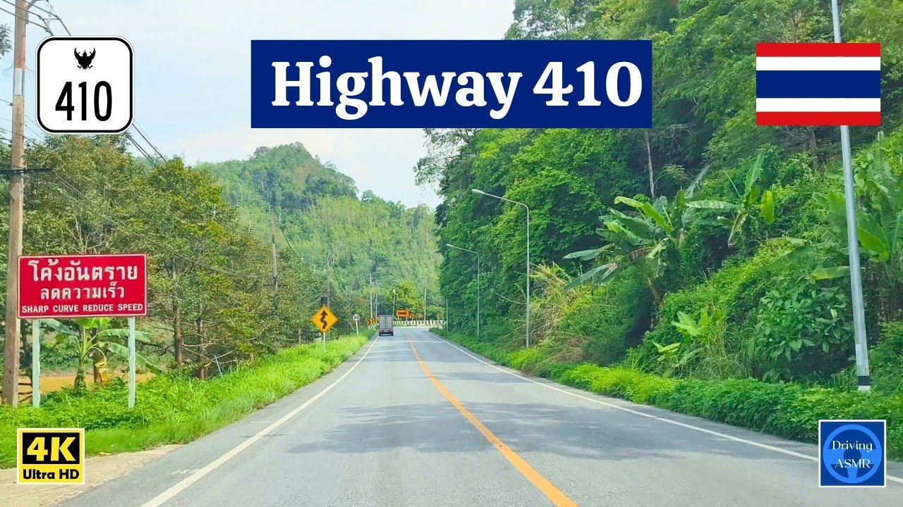 [4K] Highway 410 of Thailand ! [ Part 4 ] | Driving ASMR