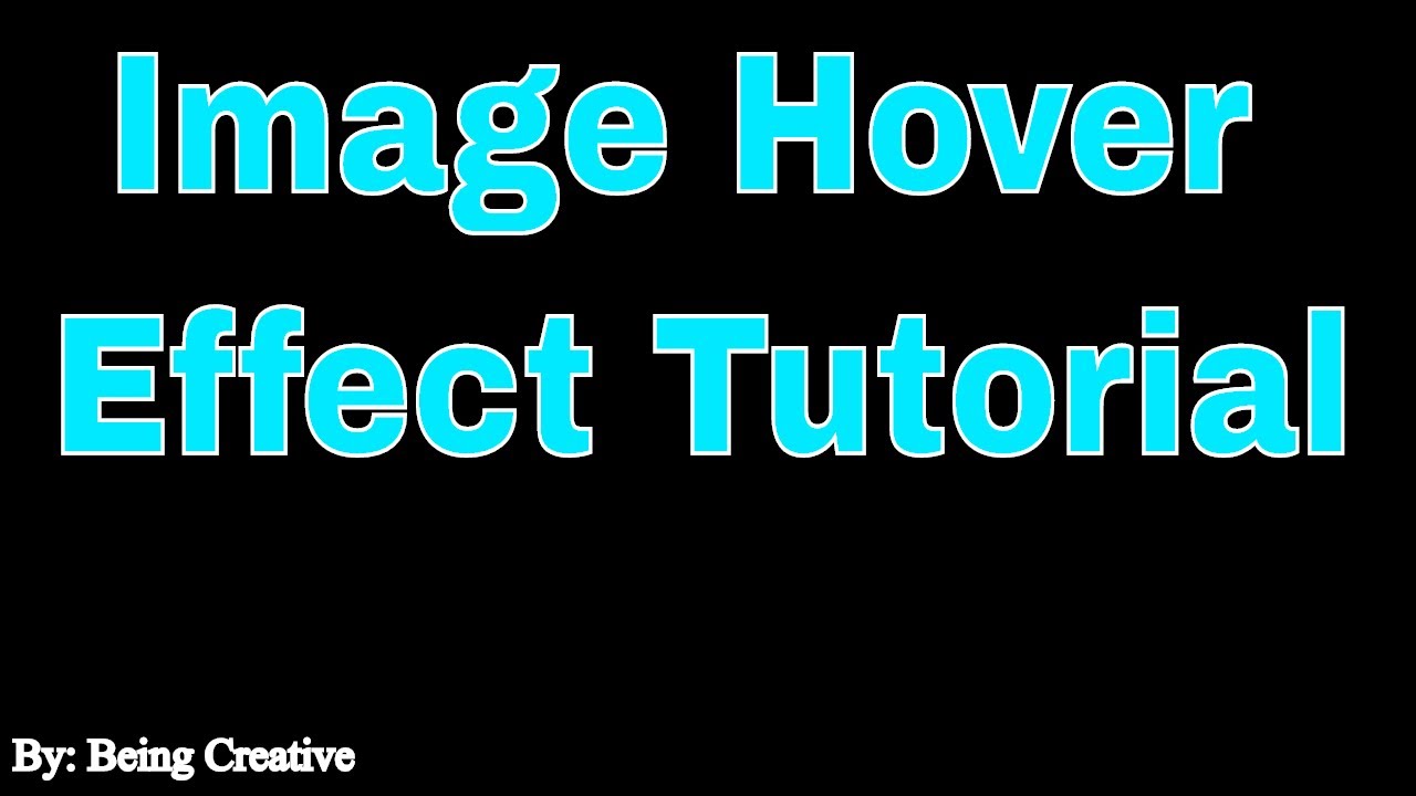 how to create image hover effect with css only - animation - YouTube