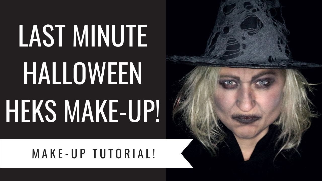 LAST MINUTE HALLOWEEN MAKEUP HEKS Dazzling Beauty YouTube