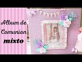 Álbum comunión mixto más libro de firmas #albumcomunion #librodefirmas #scrapbooking