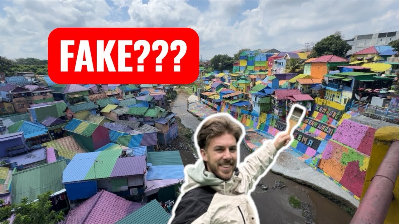 East Java, Indonesia: Exploring Malang’s ‘fake’ Rainbow City & Sneaking Into A Football Stadium