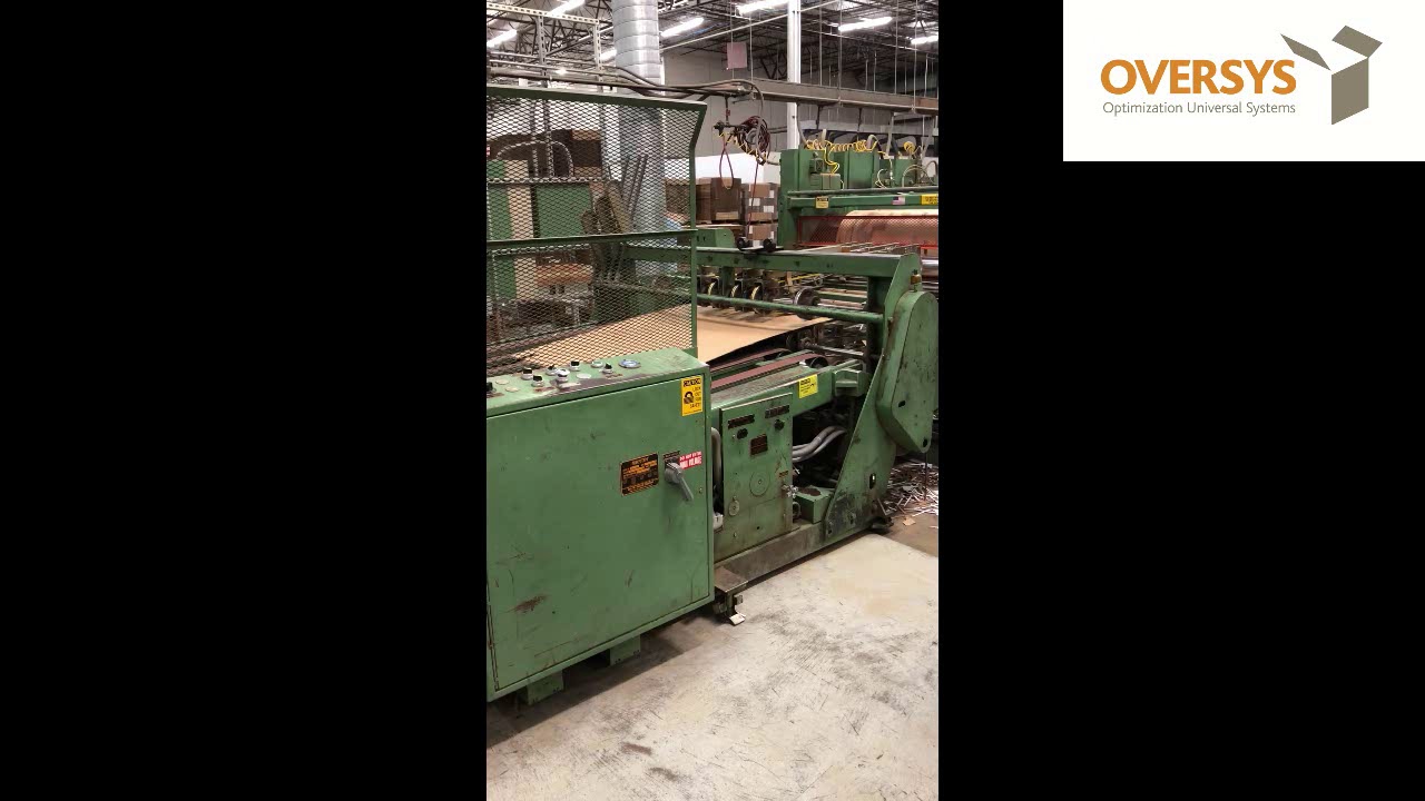 VIDEO OVERSYS U49160319 WARD 2 COLOR ROTARY DIE CUTTER WITH SCORING ...