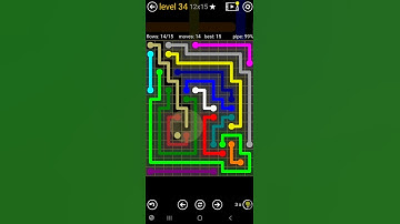 How To Solve Flow Free Jumbo Rectangle 2 Pack Level 34 12x15 Board Walk Through Solution Walkthrough