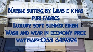 Marble suiting by Libas e khas.Luxury soft summer finishw&w in reasonable price.Wattsapp:03313419394 screenshot 1