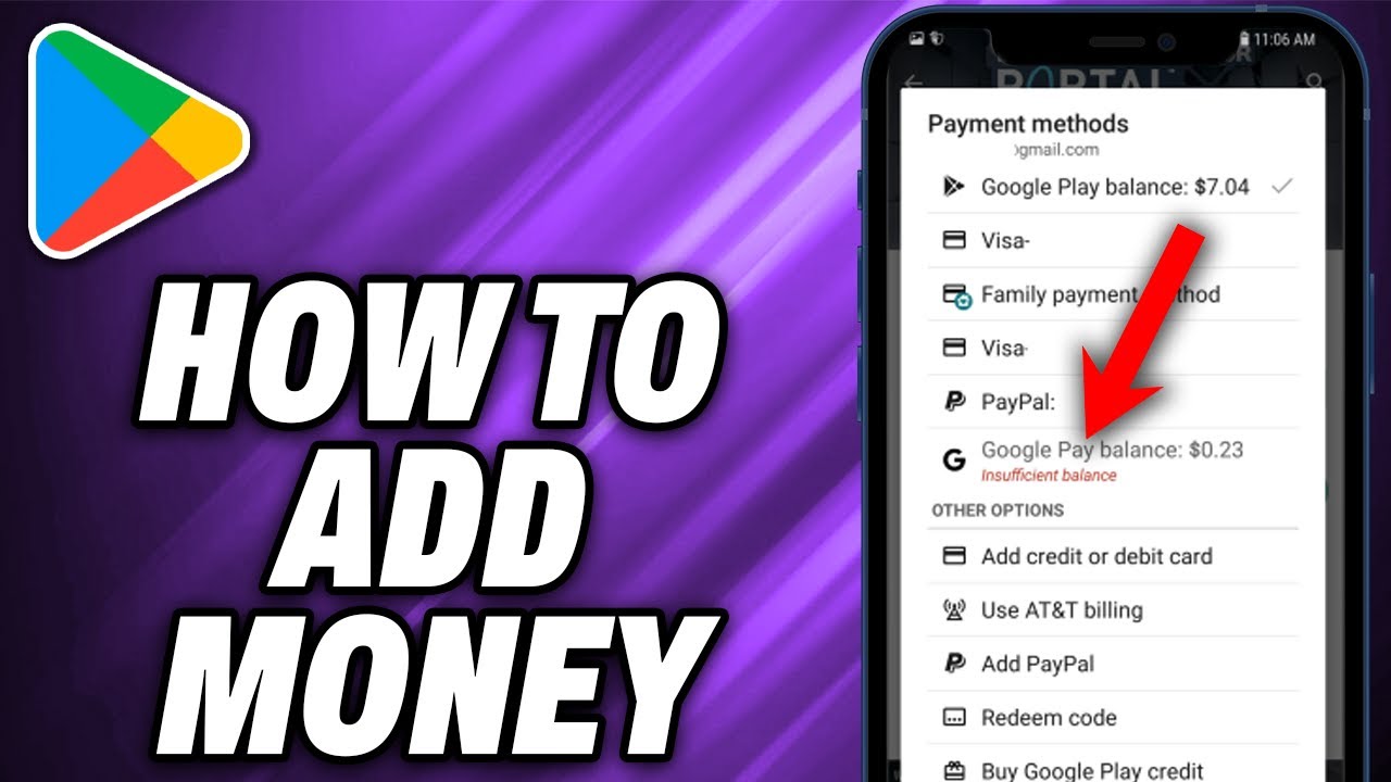 How To Add Money In Google Play Store - Quick Help - YouTube