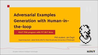 Ján Čegiň - Adversarial Examples Generation with Human-in-the-loop
