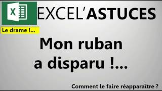 Excel Retrouvez Votre Ruban Qui A Disparu
