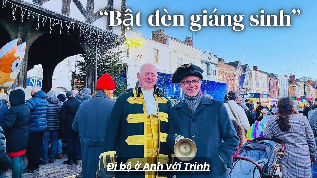 Đi bộ ở Ledbury 🇬🇧 - Ngày bật đèn giáng sinh 