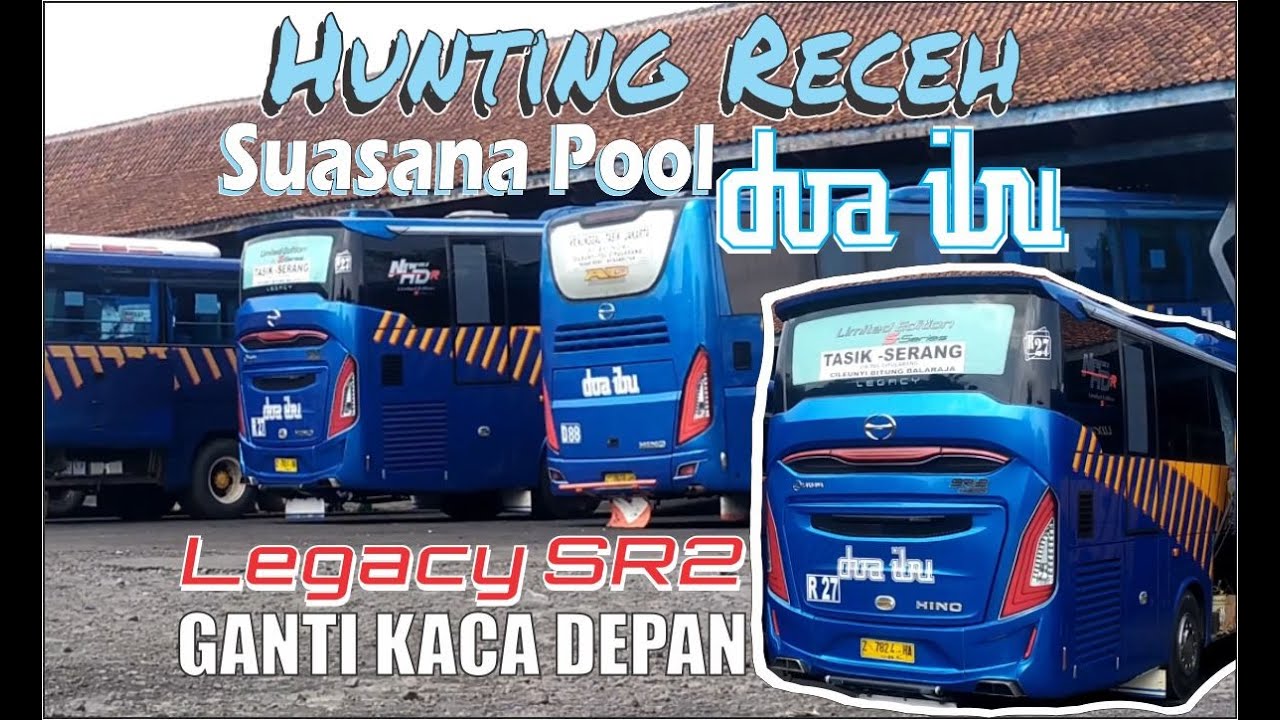 NGINTIP Pool Bus Doa Ibu Tasikmalaya | Ada Laksana Legacy SR2 sedang Ganti Kaca Depan Akibat Laka