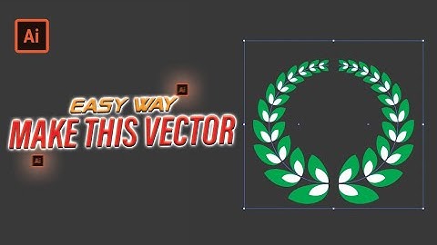 How to Make a Laurel Wreath Vector || Adobe illustrator || 2024