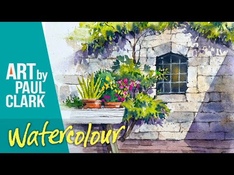 How to Paint Wall textures and Shadows in Watercolour