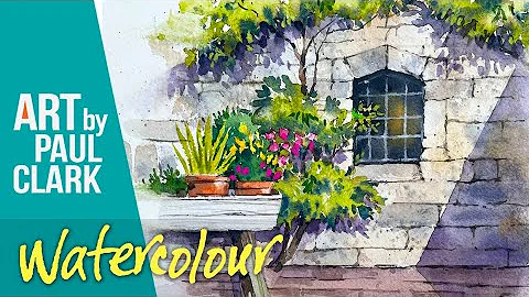 How to Paint Wall textures and Shadows in Watercolour