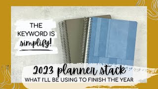 updated 2023 PLANNER STACK 📚 | simplifying to TWO planners 😬 | tattooed teacher plans
