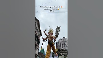Highest Ganpati Murti in Maharashtra @mumbaichamaharajaofficial1963 #mumbaikar #lalbaugh #ganeshutsav