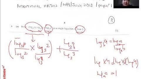 IGCSE Add Maths 0606/11 May 2018 Q6