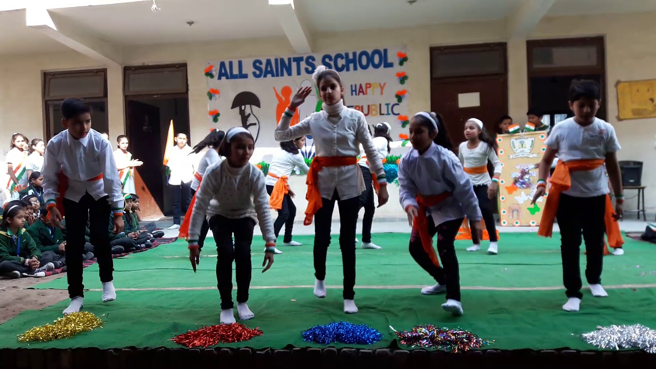 Republic day ka function All Saints School khandari Agra YouTube