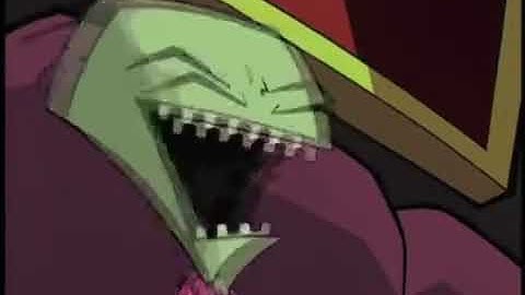 zim laughing non-evilly.... but with gir :)